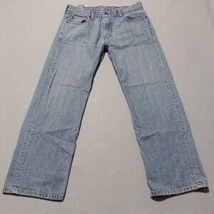 Levi's 569 Loose Straight Leg Jeans Men's Blue Denim Mid Rise Bootcut - 33x30